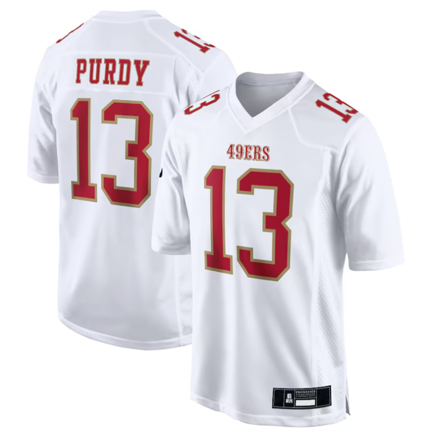 Custom #13 White SF Football Shirt Top