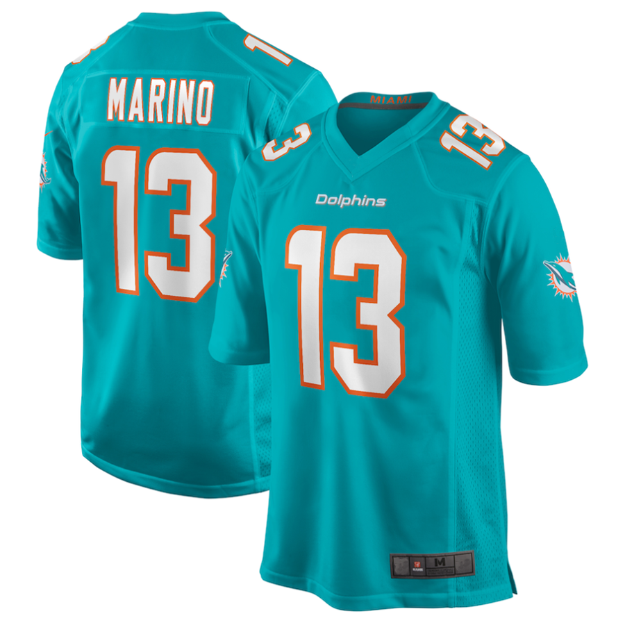 Custom #13 Aqua MIA Football Shirt Top