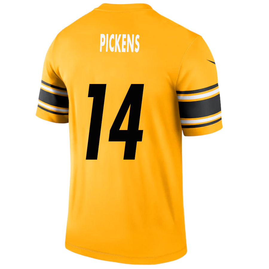 Custom #14 Gold PIT Football Shirt Top