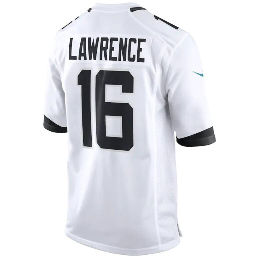 Custom #16 White JAX Football Shirt Top