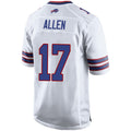 Custom #17 White BUF Football Shirt Top