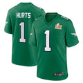 Custom #1 Green PHI Football Shirt Top