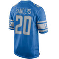 Custom #20 Blue DET Football Shirt Top