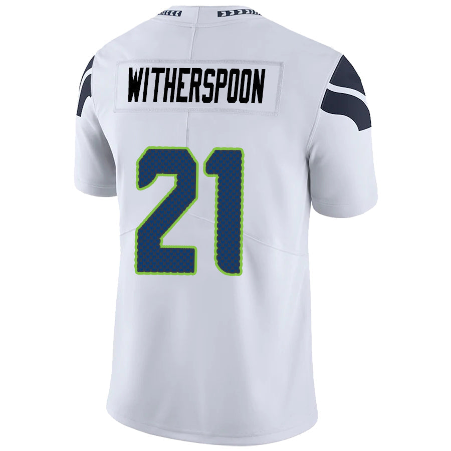 Custom #21 White SEA Football Shirt Top