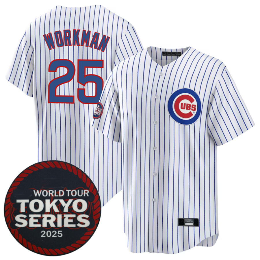 Custom #25 White 2025 CHC Baseball Shirt Top