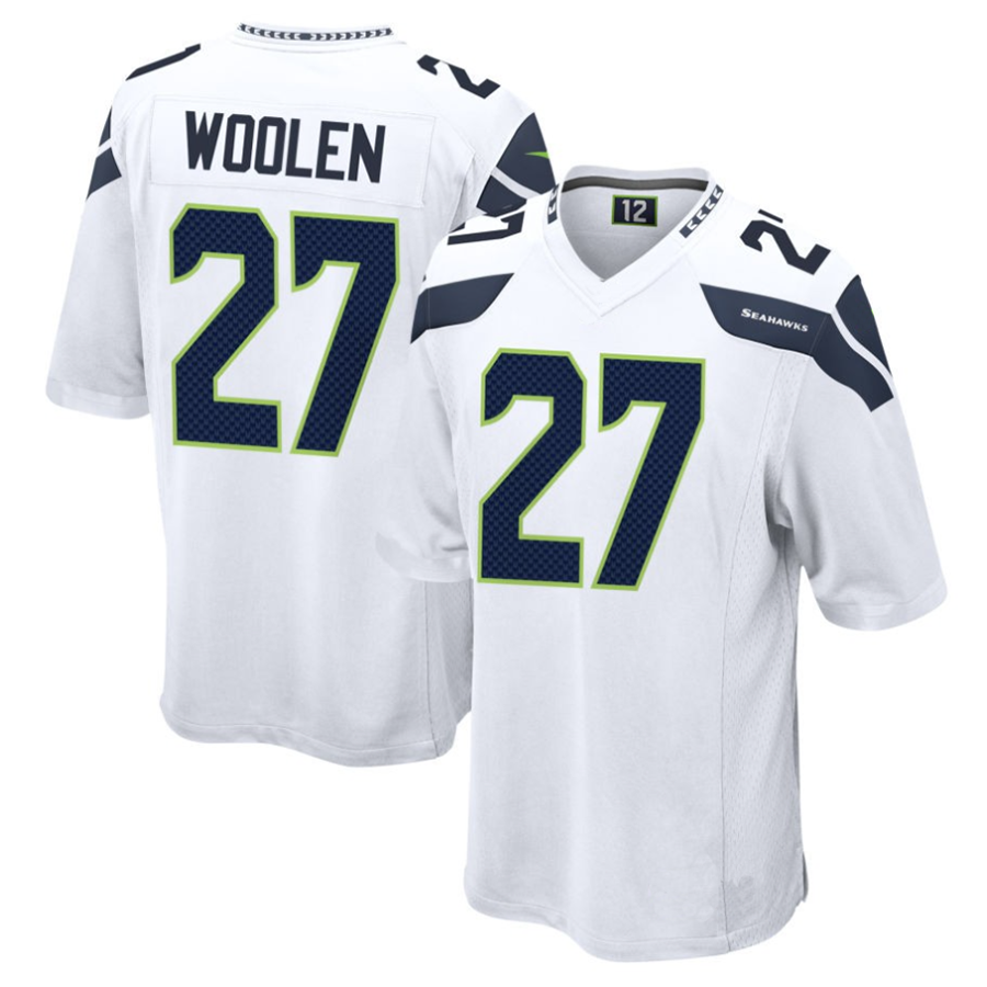 Custom #27 White SEA Football Shirt Top