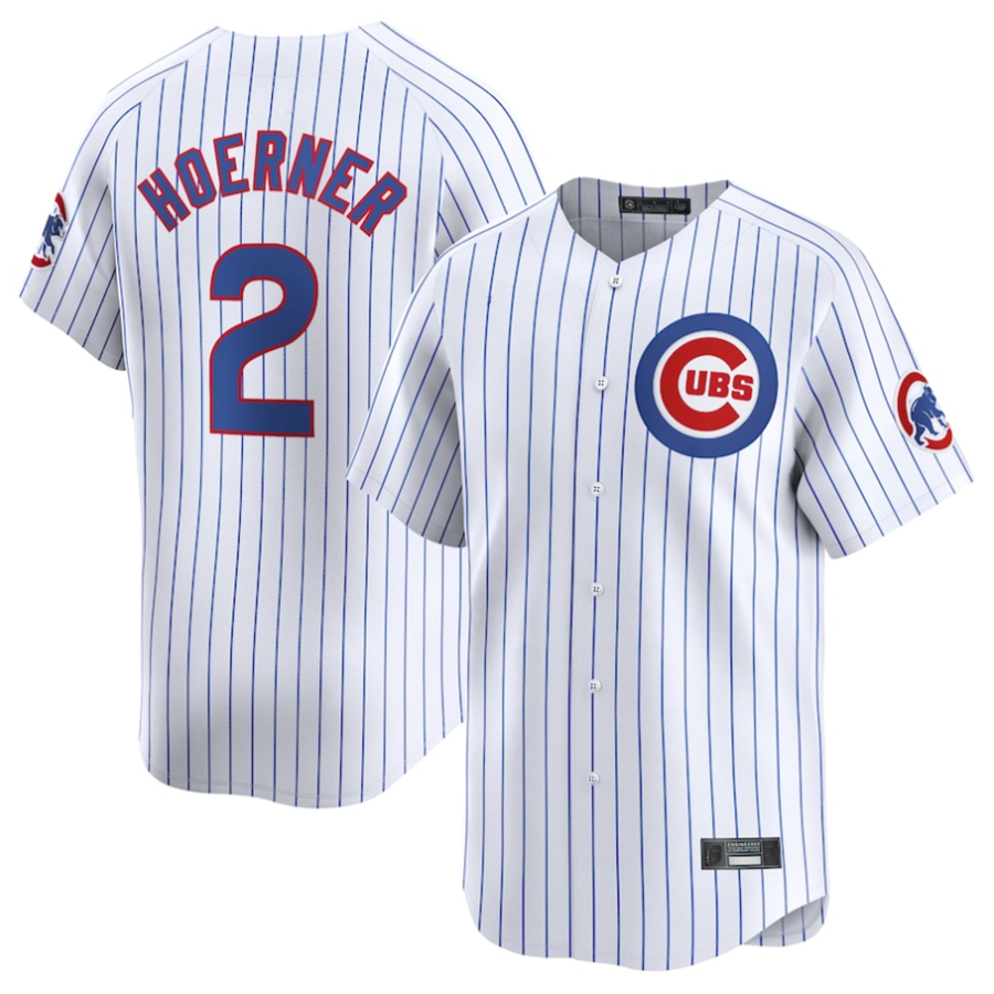 Custom #2 White CHC Baseball Shirt Top