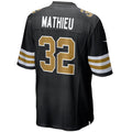 Custom #32 Black NO Football Shirt Top