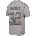 Custom #32 Gray NO Football Shirt Top
