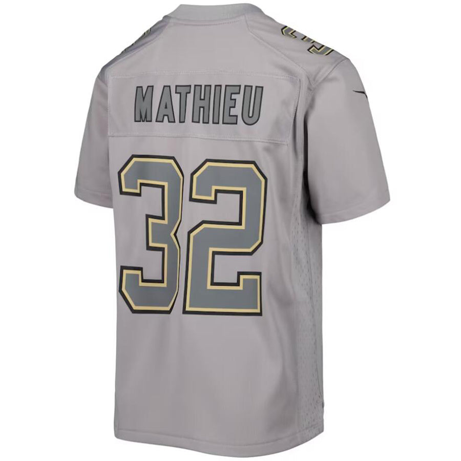 Custom #32 Gray NO Football Shirt Top