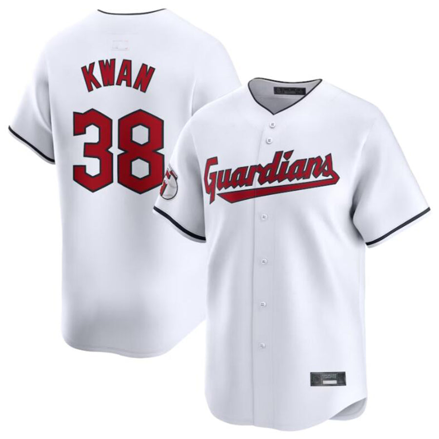 Custom #38 White CLE Baseball Shirt Top