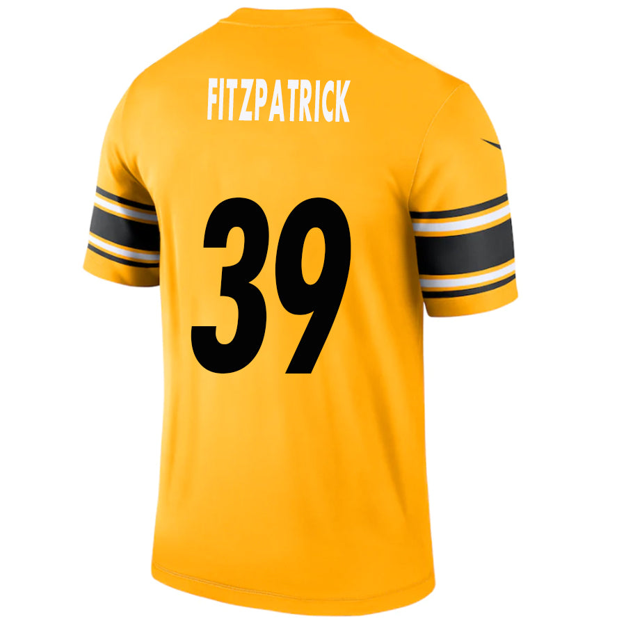 Custom #39 Gold PIT Football Shirt Top