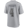Custom #4 Gray DAL Football Shirt Top