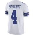 Custom #4 White DAL Football Shirt Top