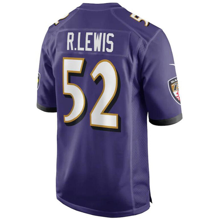 Custom #52 Purple BAL Football Shirt Top