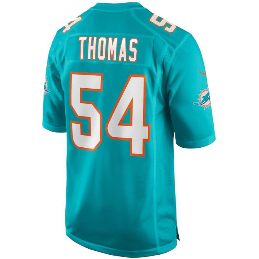 Custom #54 Aqua MIA Football Shirt Top
