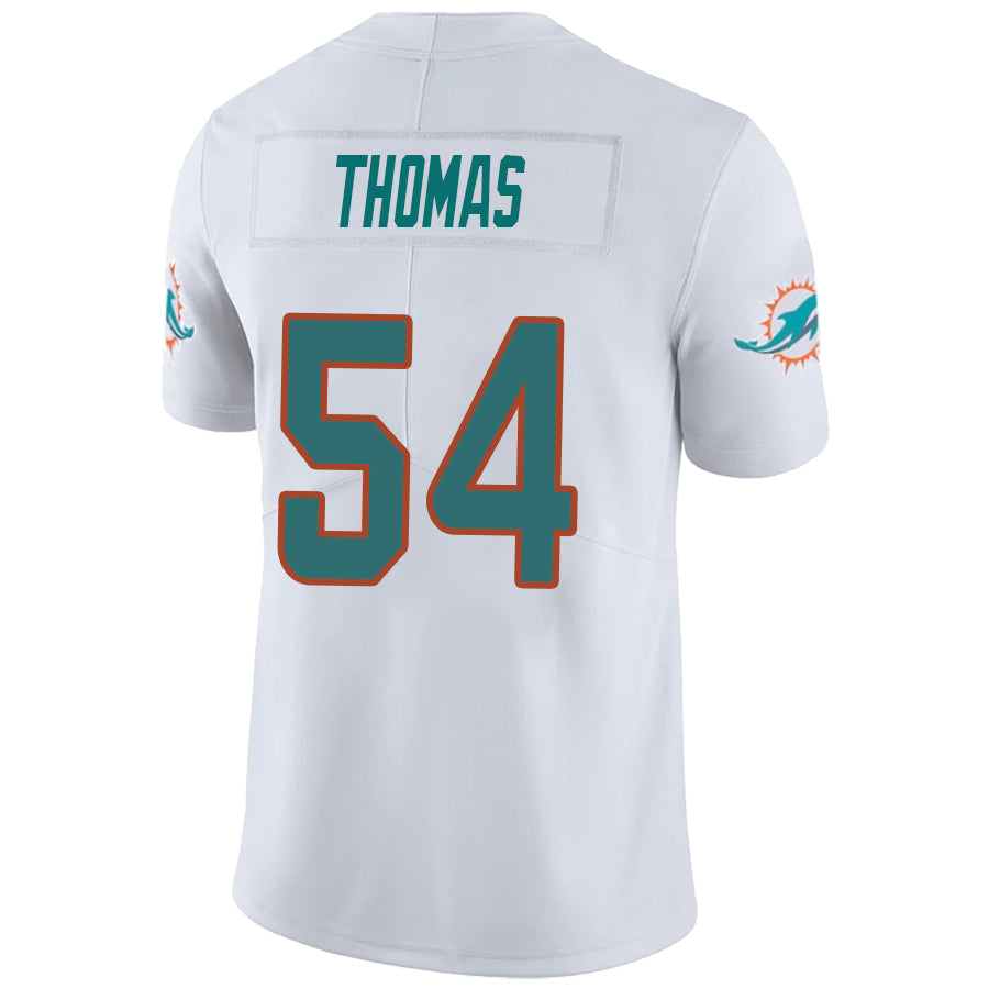 Custom #54 White MIA Football Shirt Top