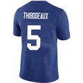Custom #5 Royal NYG Football Shirt Top
