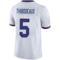 Custom #5 White NYG Football Shirt Top
