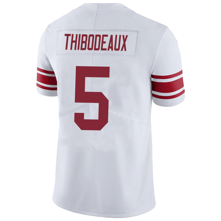 Custom #5 White NYG Football Shirt Top