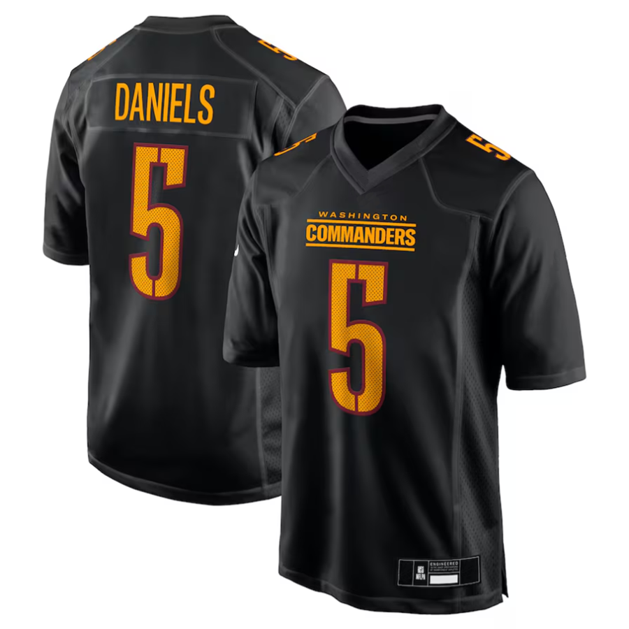 Custom #5 Carbon Black WAS Football Shirt Top
