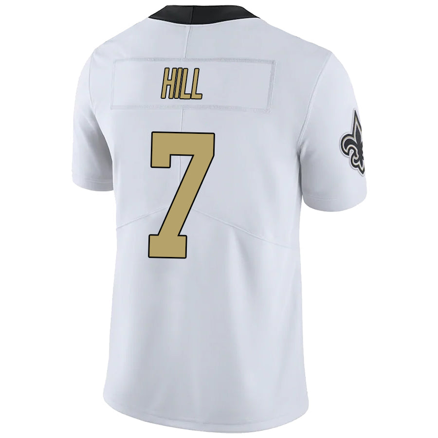 Custom #7 White NO Football Shirt Top