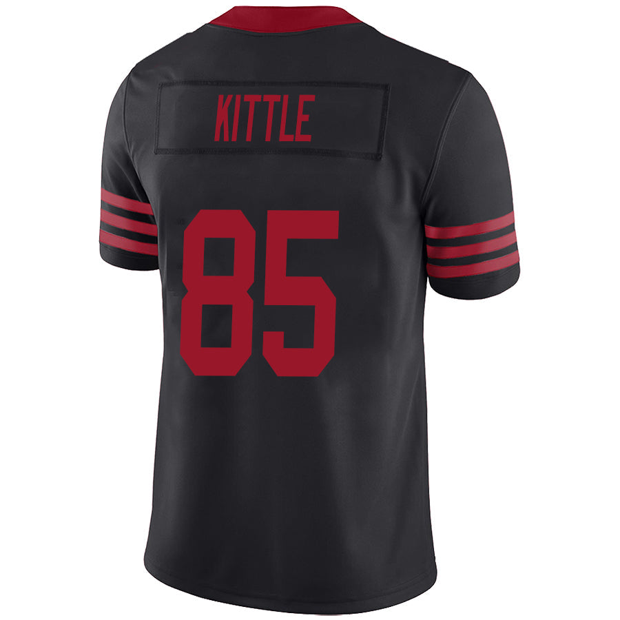 Custom #85 Black SF Football Shirt Top