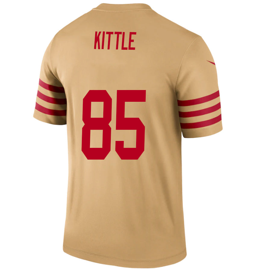 Custom #85 Gold SF Football Shirt Top