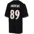 Custom #89 Black Throwback BAL Football Shirt Top