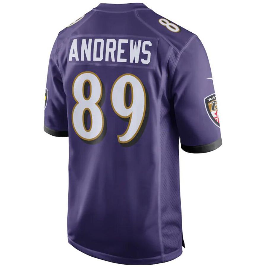 Custom #89 Purple BAL Football Shirt Top