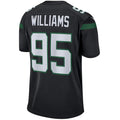 Custom #95 Black NYJ Football Shirt Top