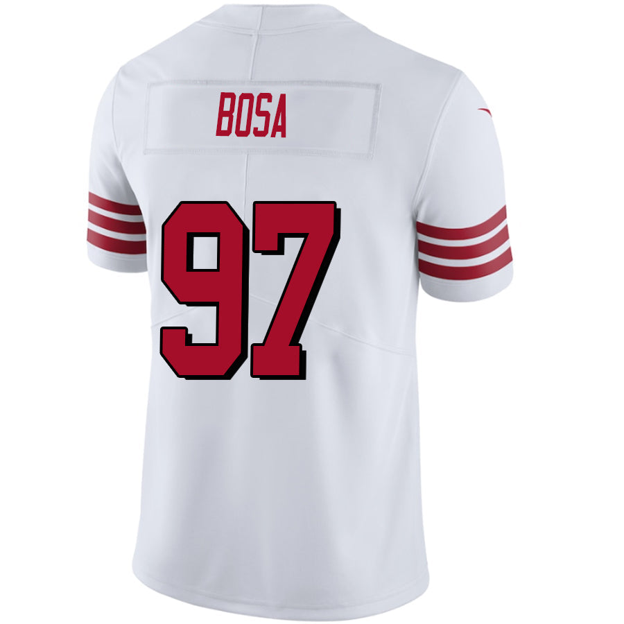 Custom #97 White SF Football Shirt Top