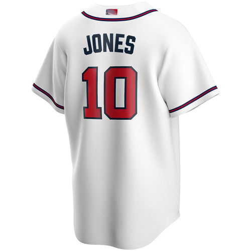 Custom #10 White ATL Baseball Shirt Top