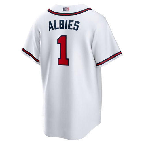 Custom #1 White ATL Baseball Shirt Top