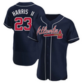Custom #23 Navy ATL Baseball Shirt Top