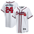 Custom #24 White ATL Baseball Shirt Top