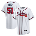 Custom #51 White ATL Baseball Shirt Top