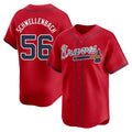 Custom #56 Red ATL Baseball Shirt Top