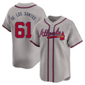 Custom #61 Gray ATL Baseball Shirt Top