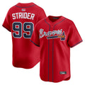 Custom #99 Red ATL Baseball Shirt Top