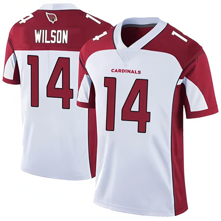 Custom #14 White ARI Football Shirt Top