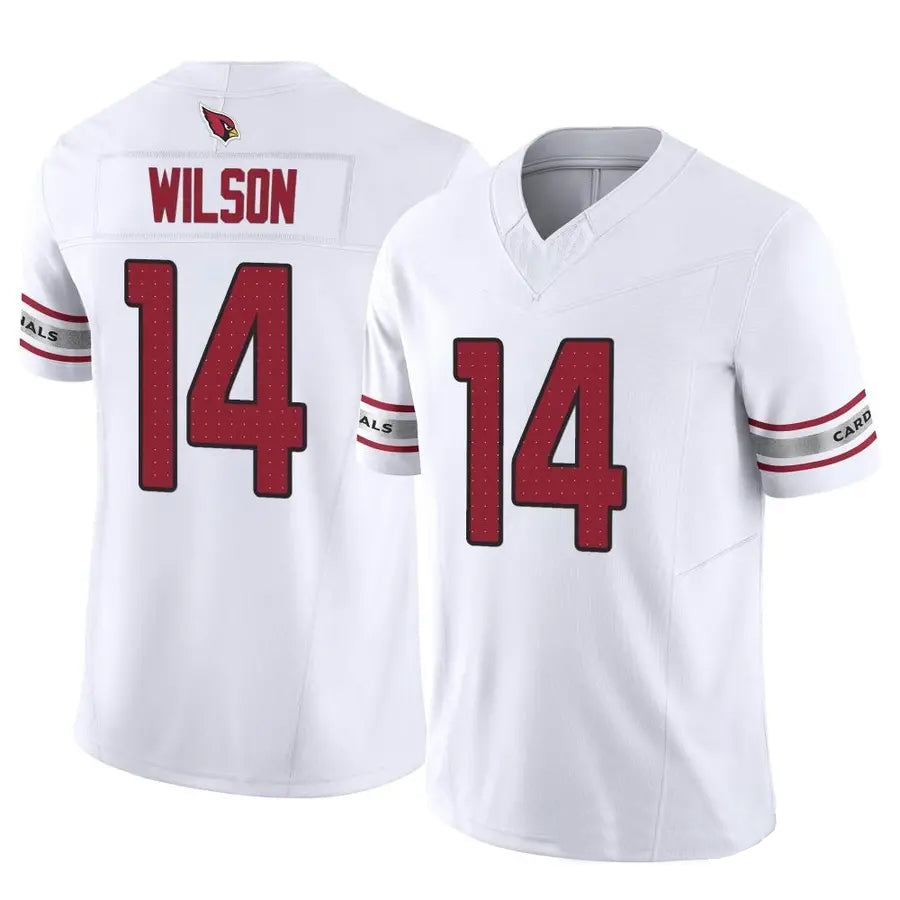 Custom #14 White ARI Football Shirt Top