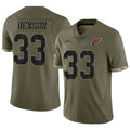 Custom #33 Olive ARI Football Shirt Top
