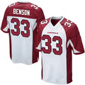Custom #33 White ARI Football Shirt Top