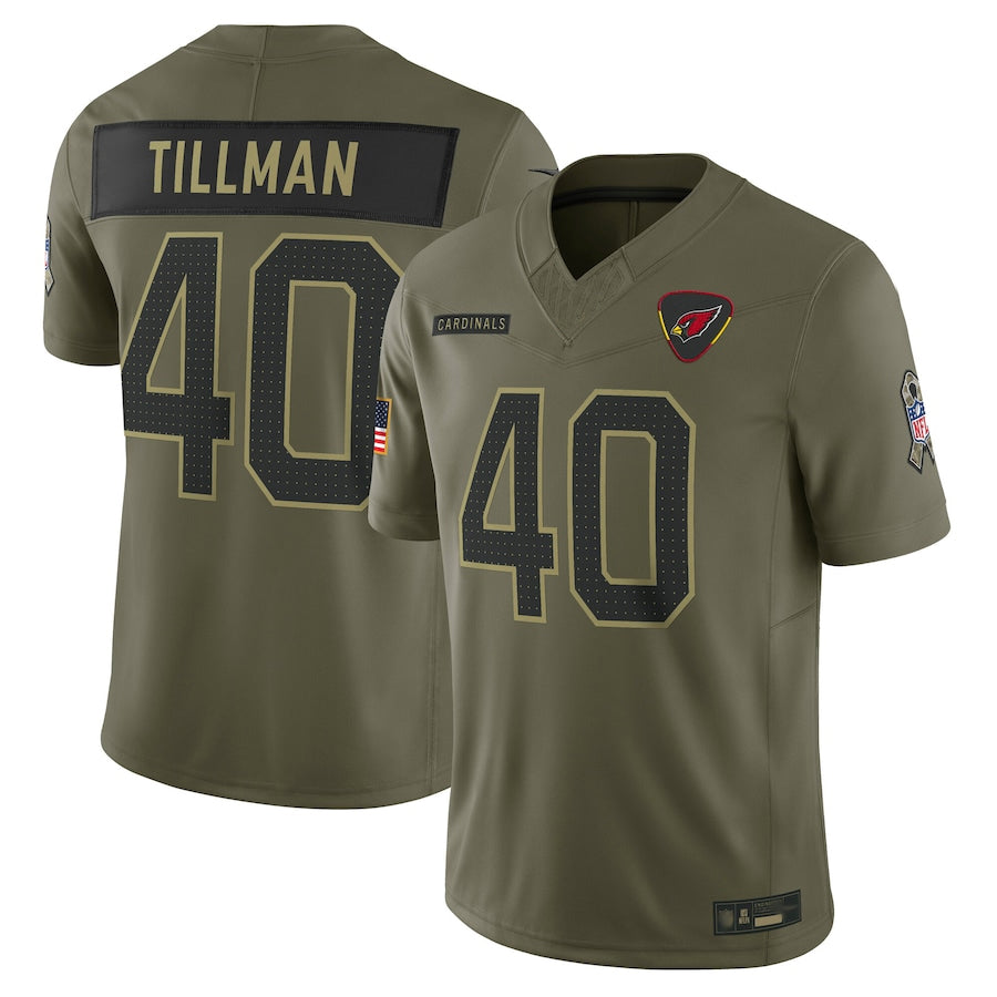 Custom #40 Olive ARI Football Shirt Top
