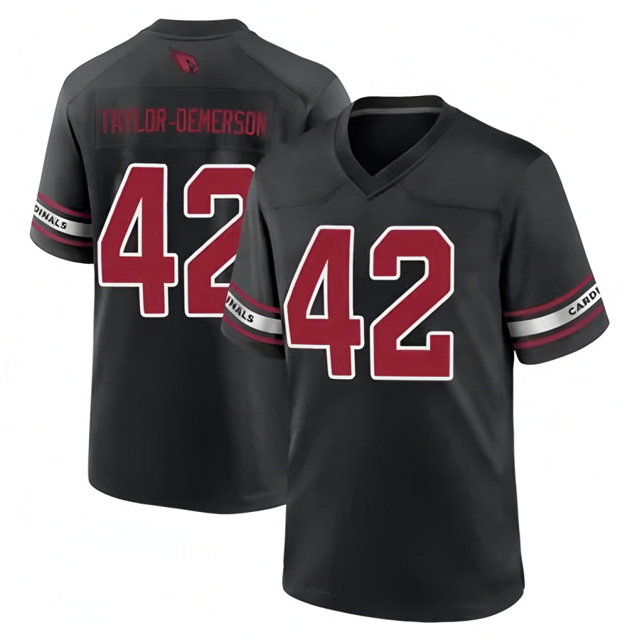 Custom #42 Black ARI Football Shirt Top