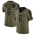 Custom #6 Olive ARI Football Shirt Top