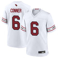 Custom #6 White ARI Football Shirt Top