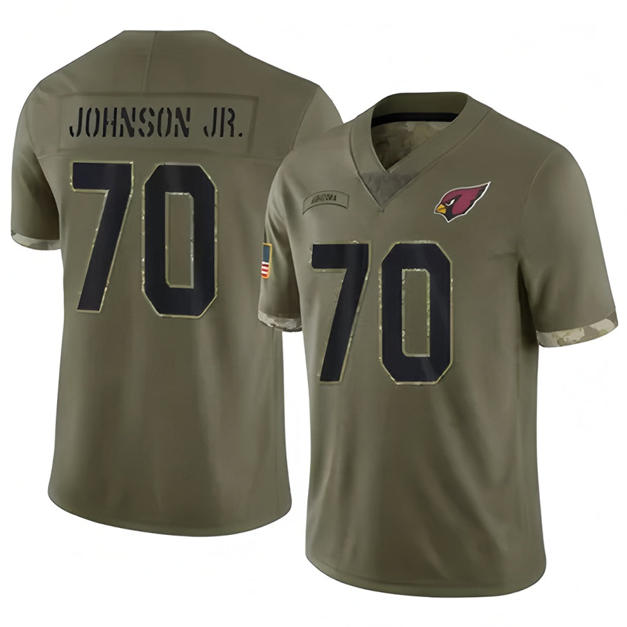 Custom #70 Olive ARI Football Shirt Top