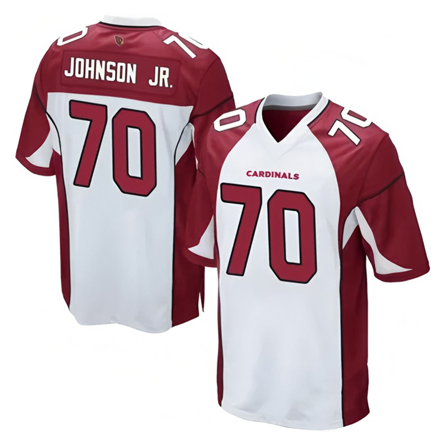 Custom #70 White ARI Football Shirt Top